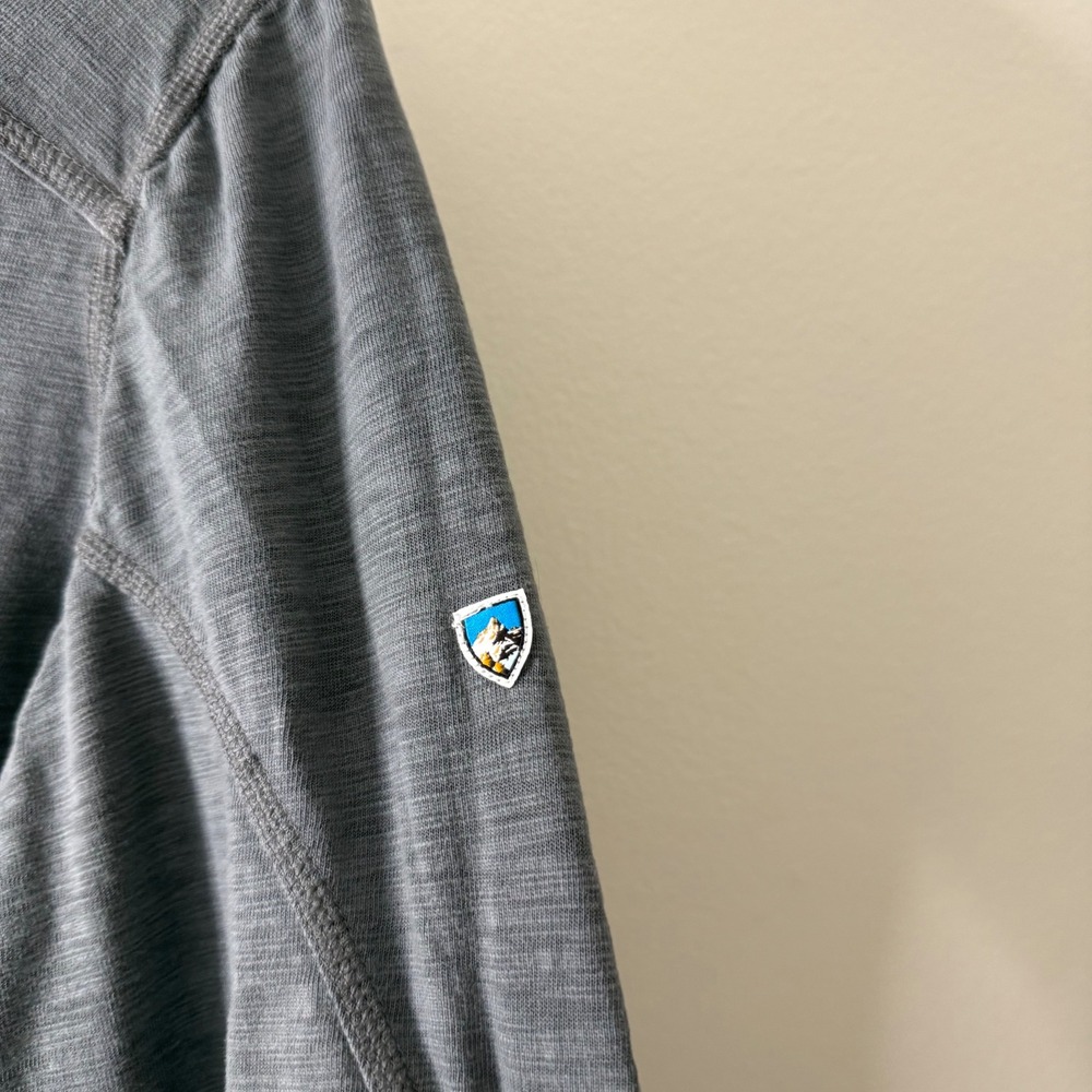 Kuhl Mens Gray Cotton Lyocell Blend Long Sleeve Henley Shirt Size Medium - Picture 7 of 10